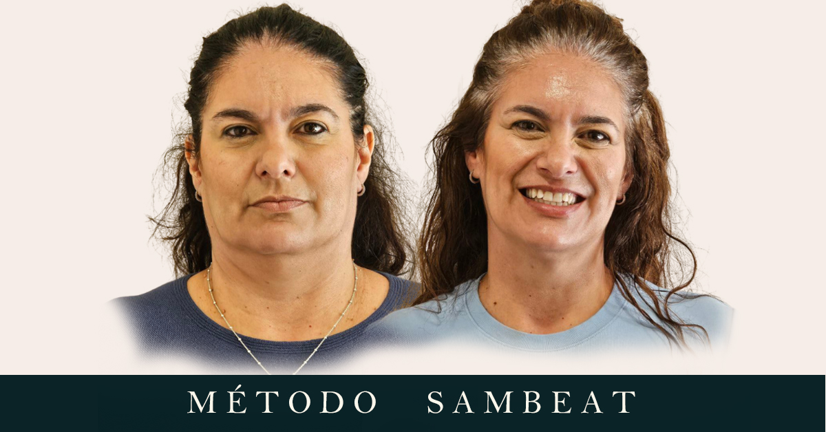 Isabel D., antes y después del Método Sambeat de nutrición - pérdida significativa de peso y volumen